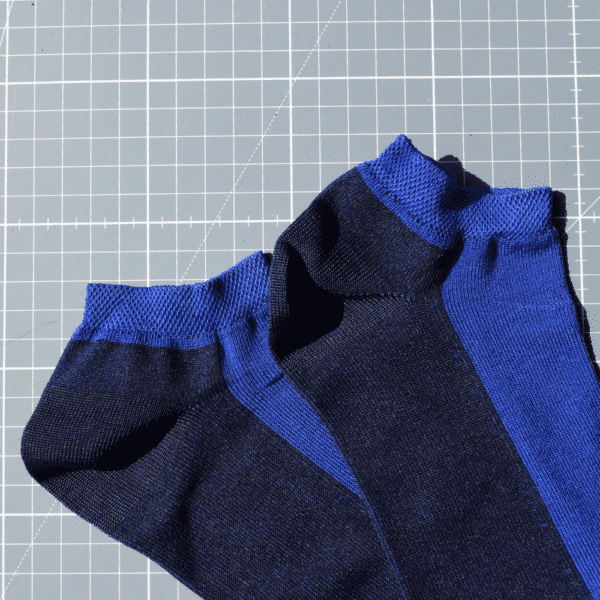 Chaussettes durables Made in France bleues Santrou de la marque Risole