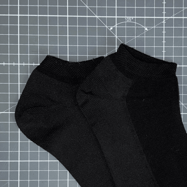 Chaussettes durables Made in France noires Santrou de la marque Risole