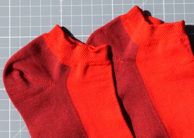 Chaussettes durables Made in France rouges Santrou de la marque Risole