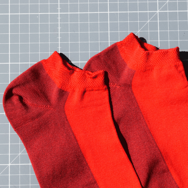 Chaussettes durables Made in France rouges Santrou de la marque Risole